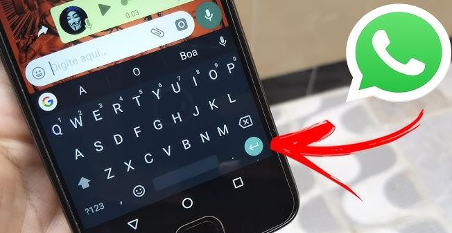 ¿Por qué mi teclado de WhatsApp no tiene Enter?